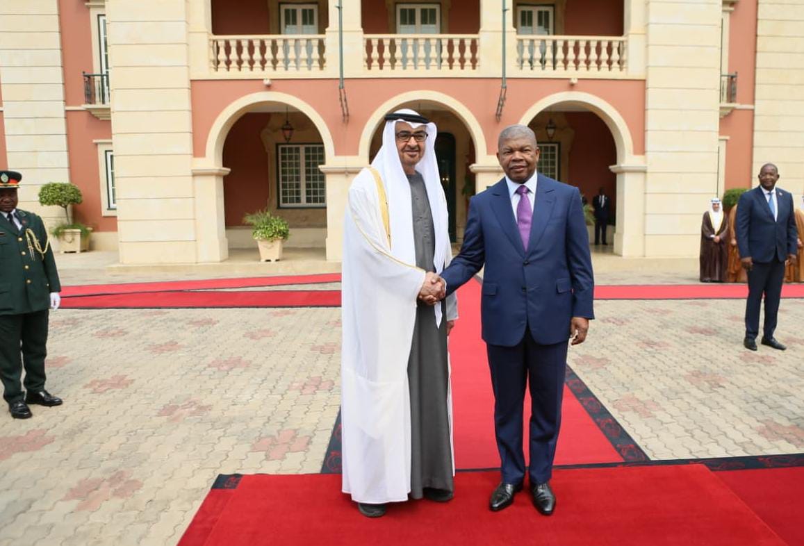 Chefe de Estado recebe Presidente dos Emirados Árabes Unidos no Palácio Presidencial